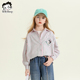 女大童时髦潮牌上衣 衬衣2026年春季 贝蒂女童衬衫 春秋洋气条纹衫