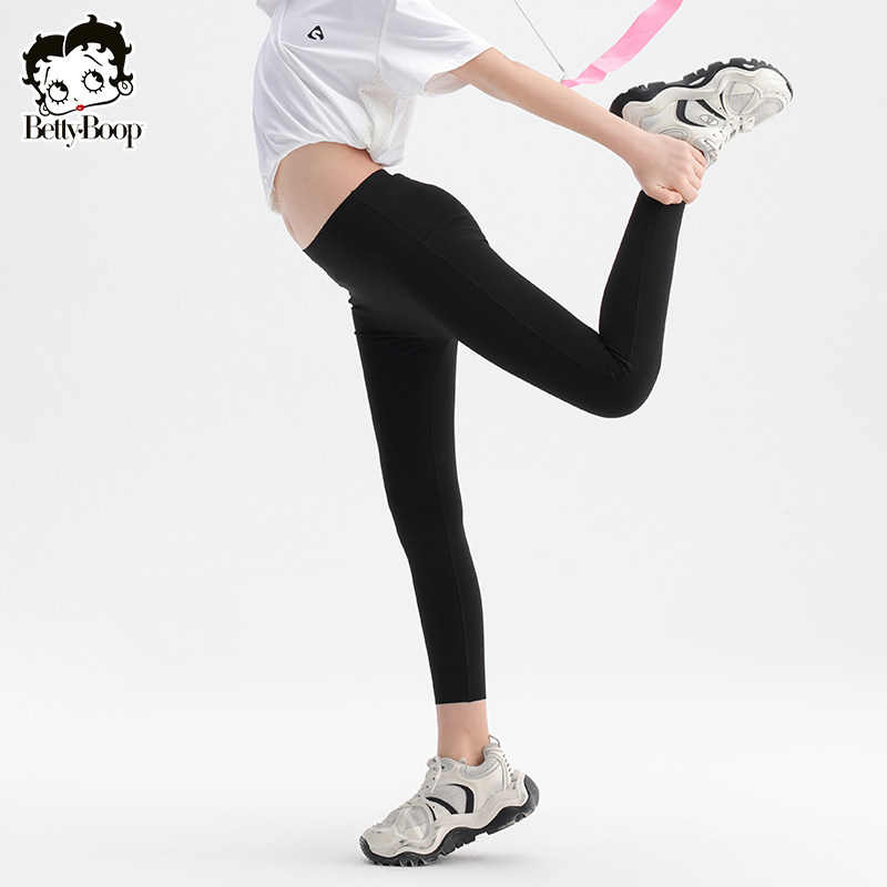 贝蒂女童韩版瑜伽裤紧身鲨鱼裤裤子2025秋款儿童跑步健身打底裤