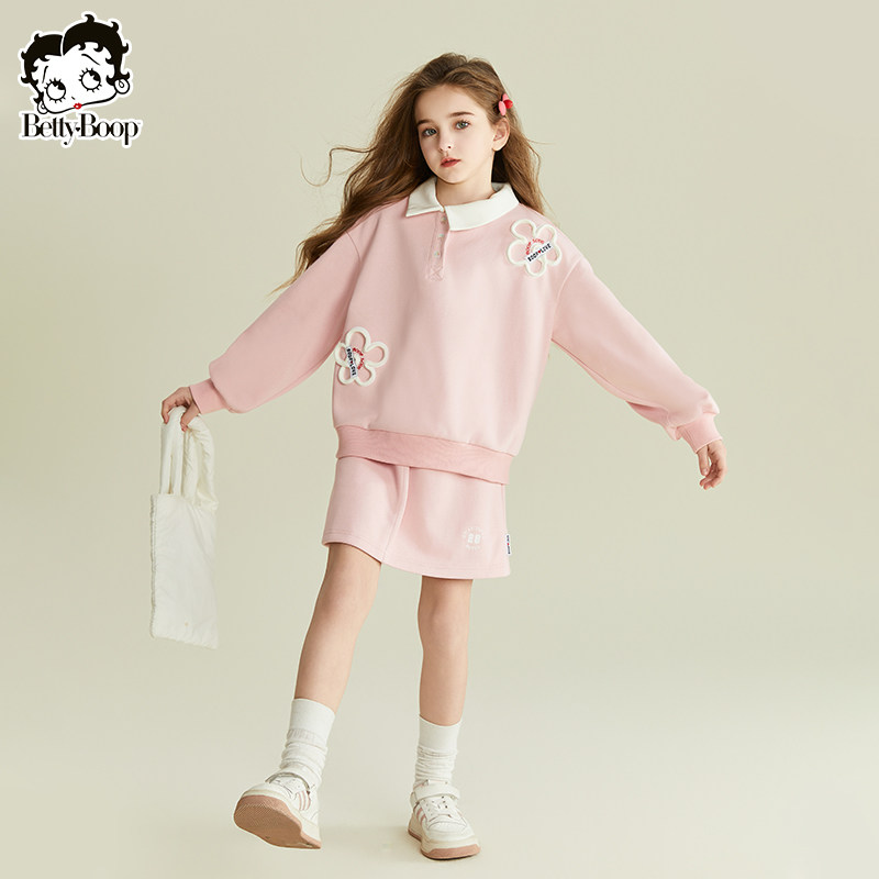 贝蒂童装女童秋冬运动潮流韩版时尚半身裙2026年儿童大童休闲裙子