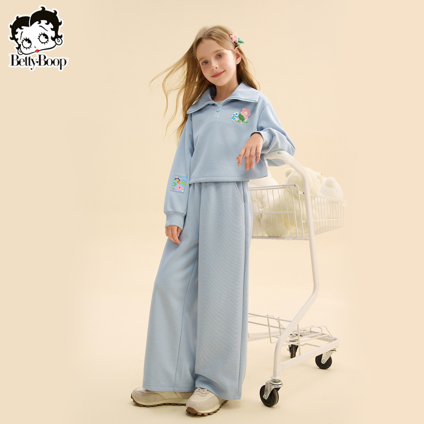 贝蒂女童春款短款卫衣阔腿裤子套装2026年春季儿童中大童两件套,童装/婴儿装/亲子装,套装,淘宝优惠券,粉丝福利购,淘宝优惠卷