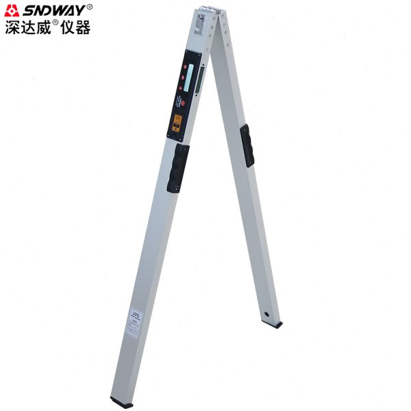 深达威数显靠尺2米 水平尺高精度工程检测尺验房工具可折叠带挎包