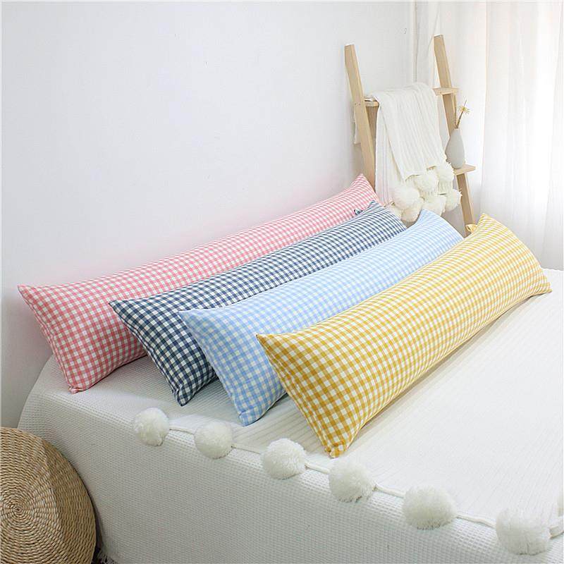 日式全棉家用条纹格子水洗棉睡觉枕孕妇侧睡夹腿抱枕含芯长条抱枕,居家布艺,抱枕被,淘宝优惠券,粉丝福利购,淘宝优惠卷