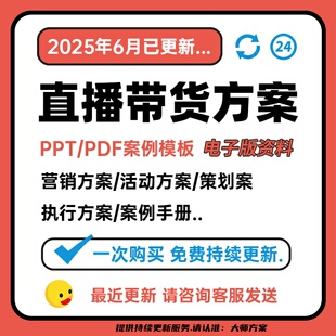 4A广告公司直播带货主播网红话术运营品牌全案营销策划PPT方案