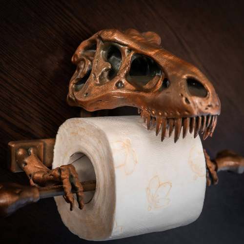 DinosauIr Toilet Paper Roll Holder Skull Tissue Storage Hol