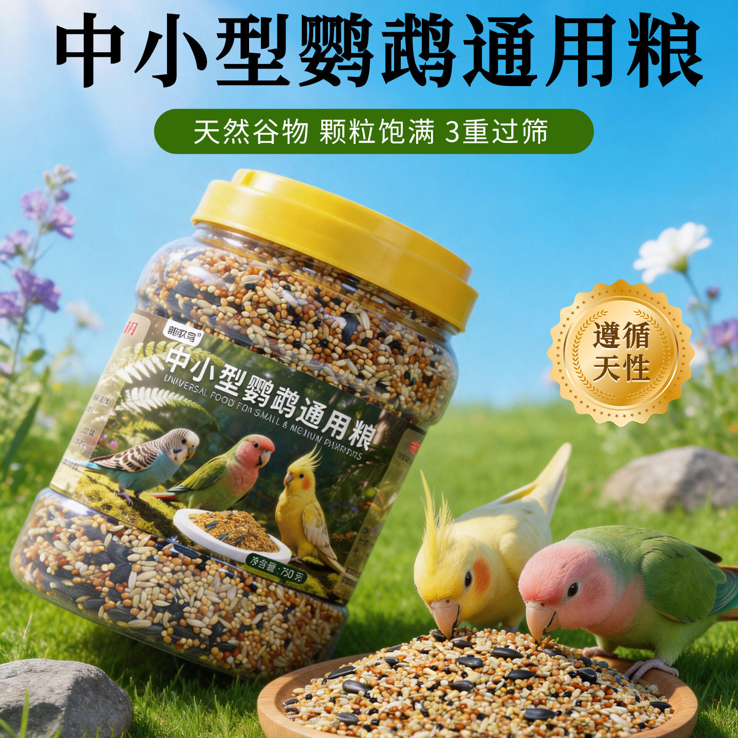 中小型鹦鹉通用粮虎皮牡丹玄凤粮