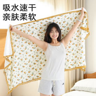 浴巾纯棉2025新款 洗澡可穿裹巾 大毛巾成人儿童吸水柔软男女夏季