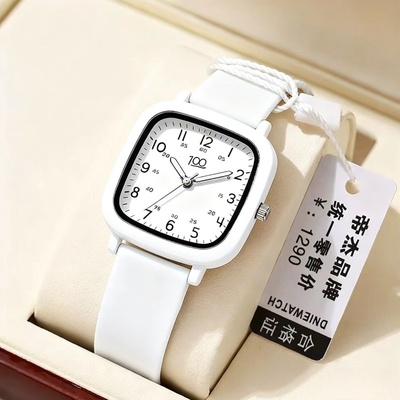 韩版简约潮流哇胶时尚休闲石英表