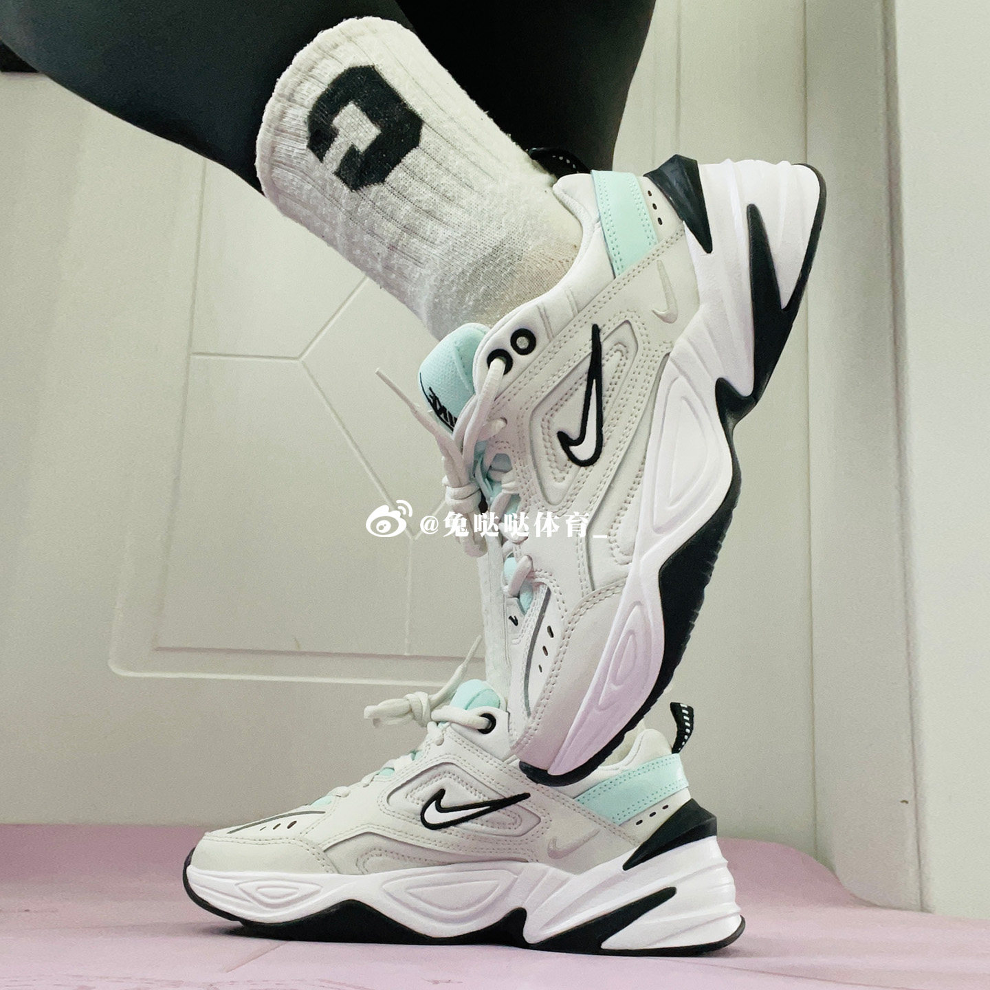 Nike女款 M2K Tekno 复古厚底增高减震休闲运动老爹鞋 AO3108-013
