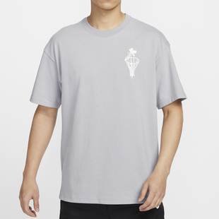 Nike短袖夏季男款圆领印花运动T恤休闲透气打底套头衫 FQ4899-012
