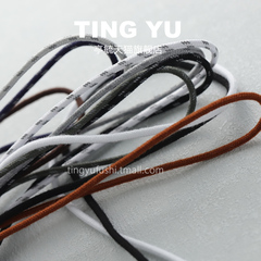 亭毓细圆形3mm鞋带适配熊猫老爹鞋ZOOM2K大AIR皮蓬黑白灰色细小款