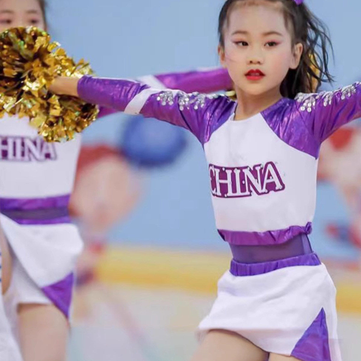 儿童啦啦操服男女学生拉拉队服运