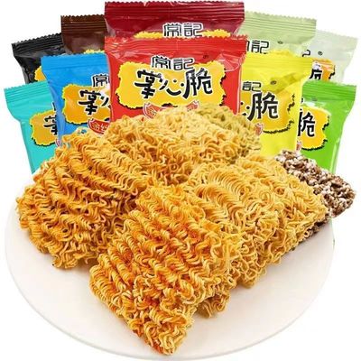 常记掌心脆掌心面干吃干脆方便面网红食品小吃点心面整箱批发