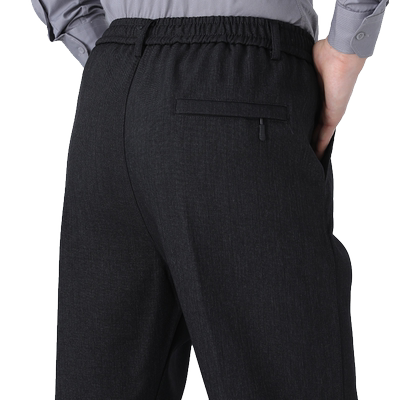 长裤秋冬中老年男免烫抗皱休闲裤