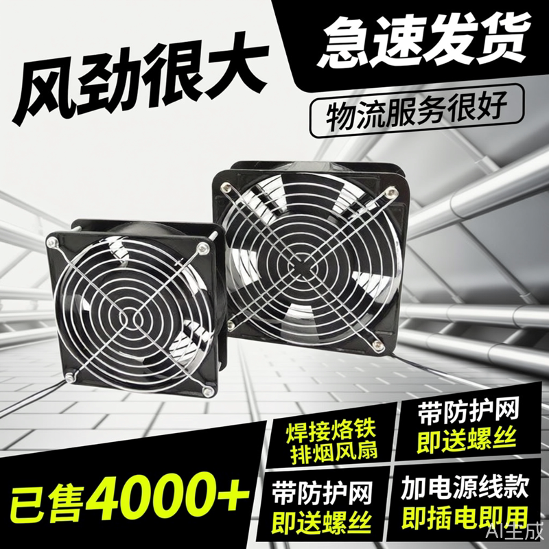 风扇小型焊锡两用抽烟机抽烟机