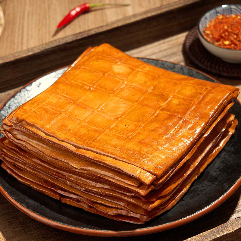 新货牛皮豆干500g五香豆腐干香辣豆皮烧烤串串香食材四川特产香干