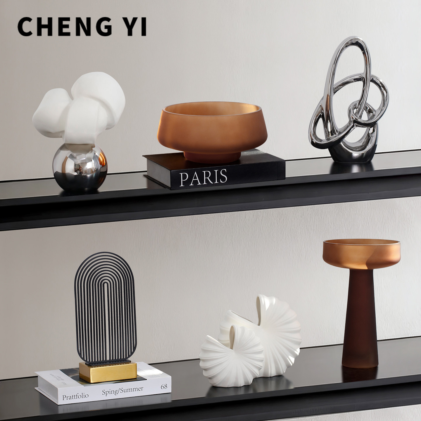 诚艺意式小众摆件电视柜壁龛现代艺术样板间客厅背景墙摆设装饰品,家居饰品,装饰摆件,淘宝优惠券,粉丝福利购,淘宝优惠卷