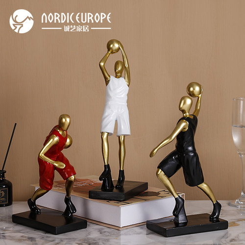 诚艺篮球运动人物摆件轻奢高档