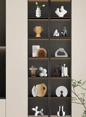 诚艺高端酒柜餐具柜家居创意装饰客厅小众艺术电视柜抽象摆件