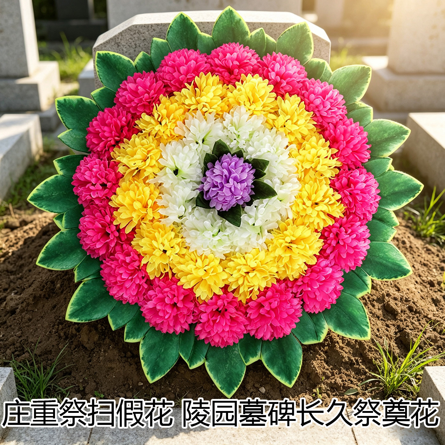 清明祭扫仿真塑料假花
