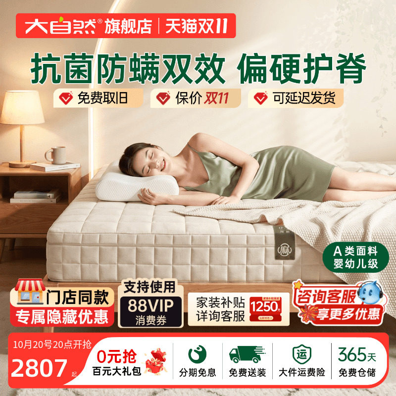 大自然棕垫床垫硬垫护腰护脊家用