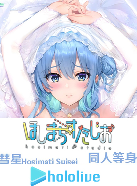 新款 星街彗星 Hololive等身抱枕婚纱日系通贩定制枕套Dakimakura