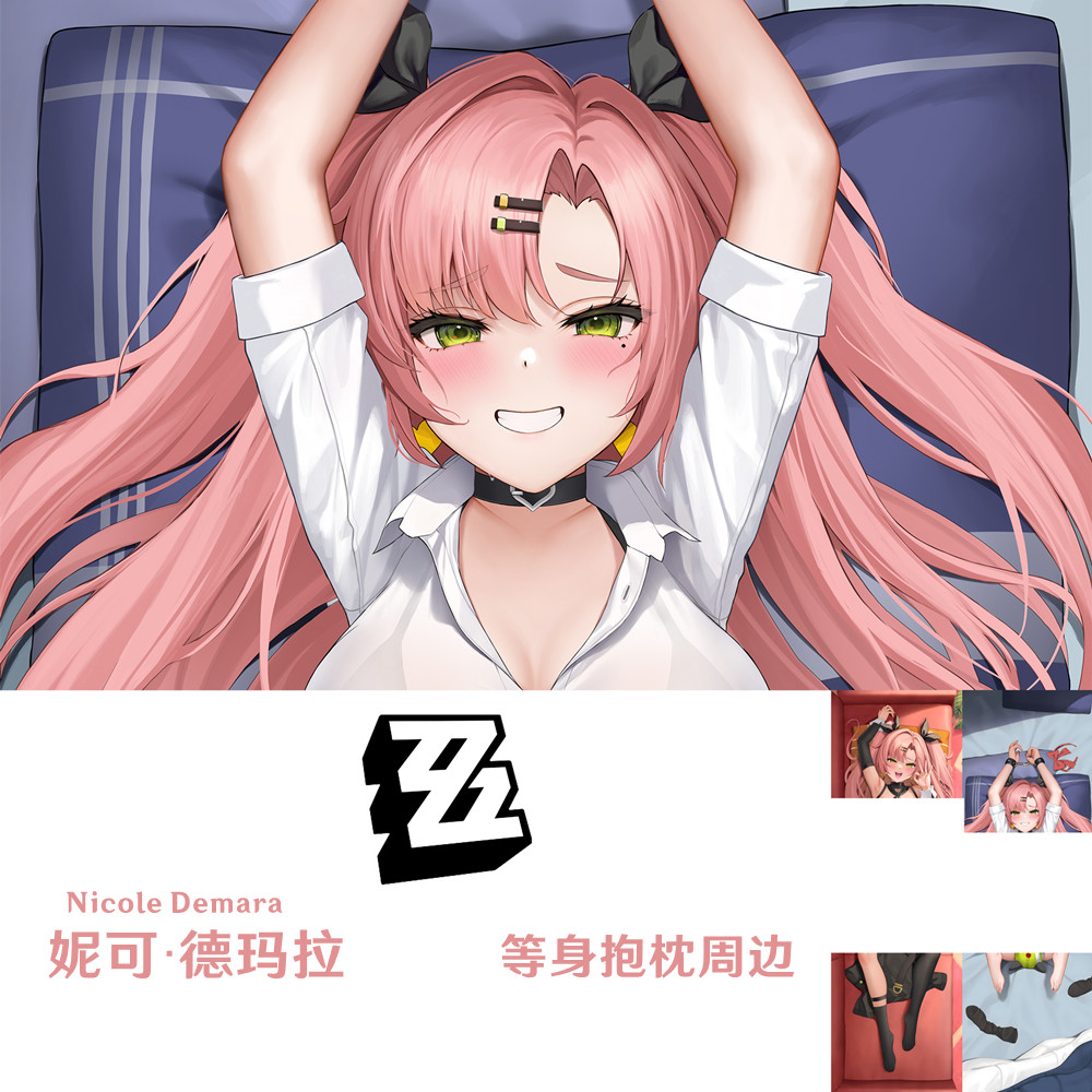 多款 妮可·德玛拉等身抱枕 Nicole 绝区零狡兔屋游戏周边半身枕