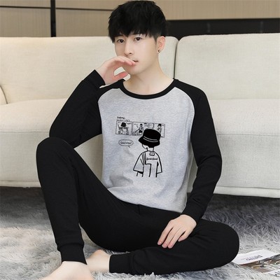 全棉秋衣秋裤套装男青少年大童2025新款初高中生纯棉打底保暖内衣