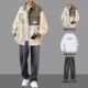 三件套装 春秋男士 外套宽松潮流痞帅初高中大学生翻领休闲夹克男装