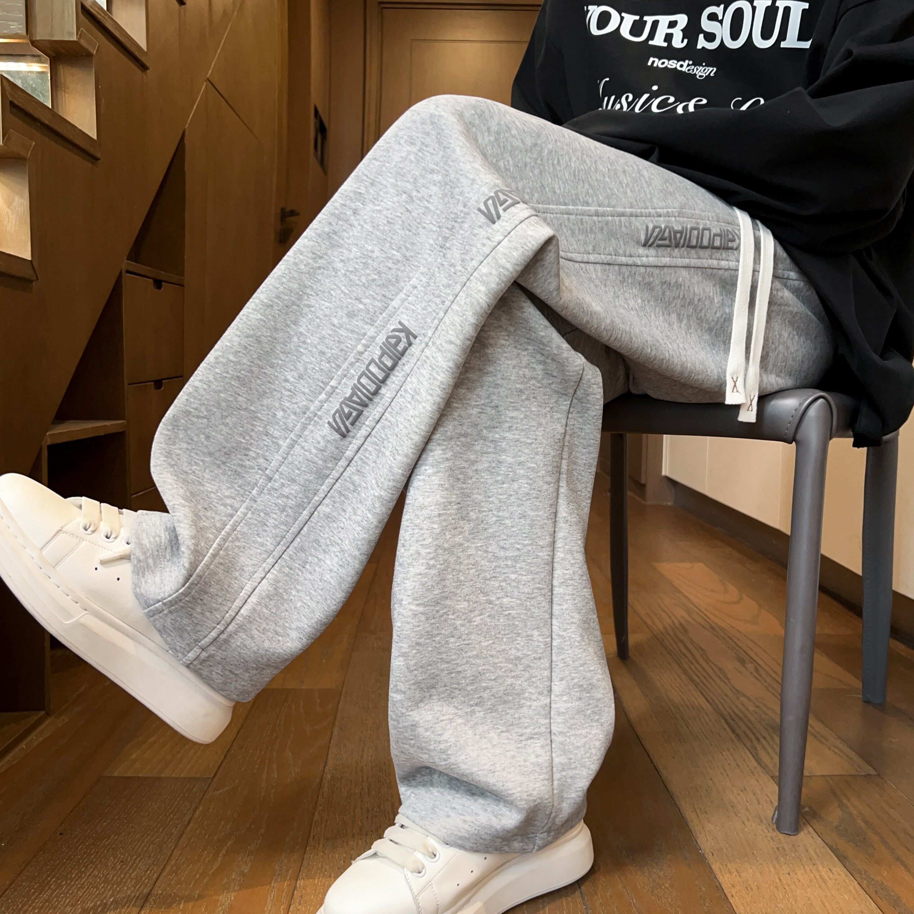 春秋季休闲长裤子潮流男孩高中初中学生运动裤青少年大童帅气卫裤