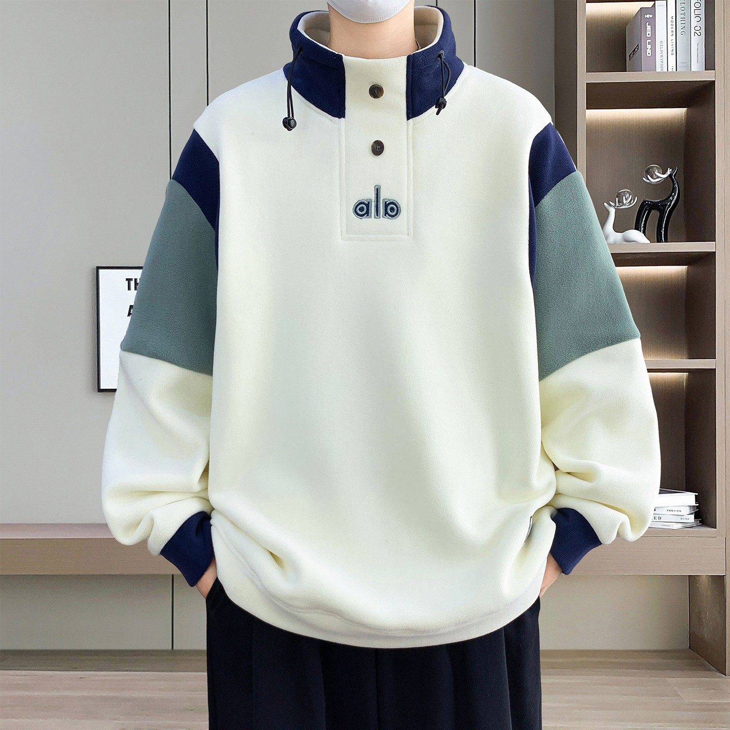 半高领卫衣男款青少年秋冬季加绒加厚内搭打底衫男生保暖长袖上衣,运动服/休闲服装,跑步套装,淘宝优惠券,粉丝福利购,淘宝优惠卷