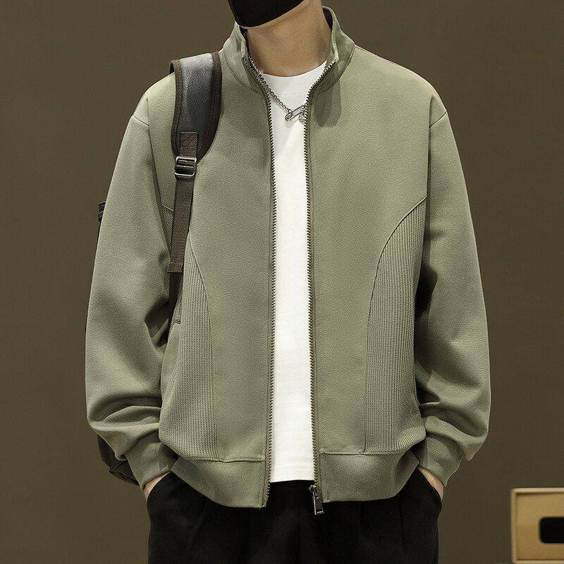 立领外套男春秋季2025新款宽松开衫卫衣男士长袖衣服帅气夹克加绒,运动服/休闲服装,跑步套装,淘宝优惠券,粉丝福利购,淘宝优惠卷