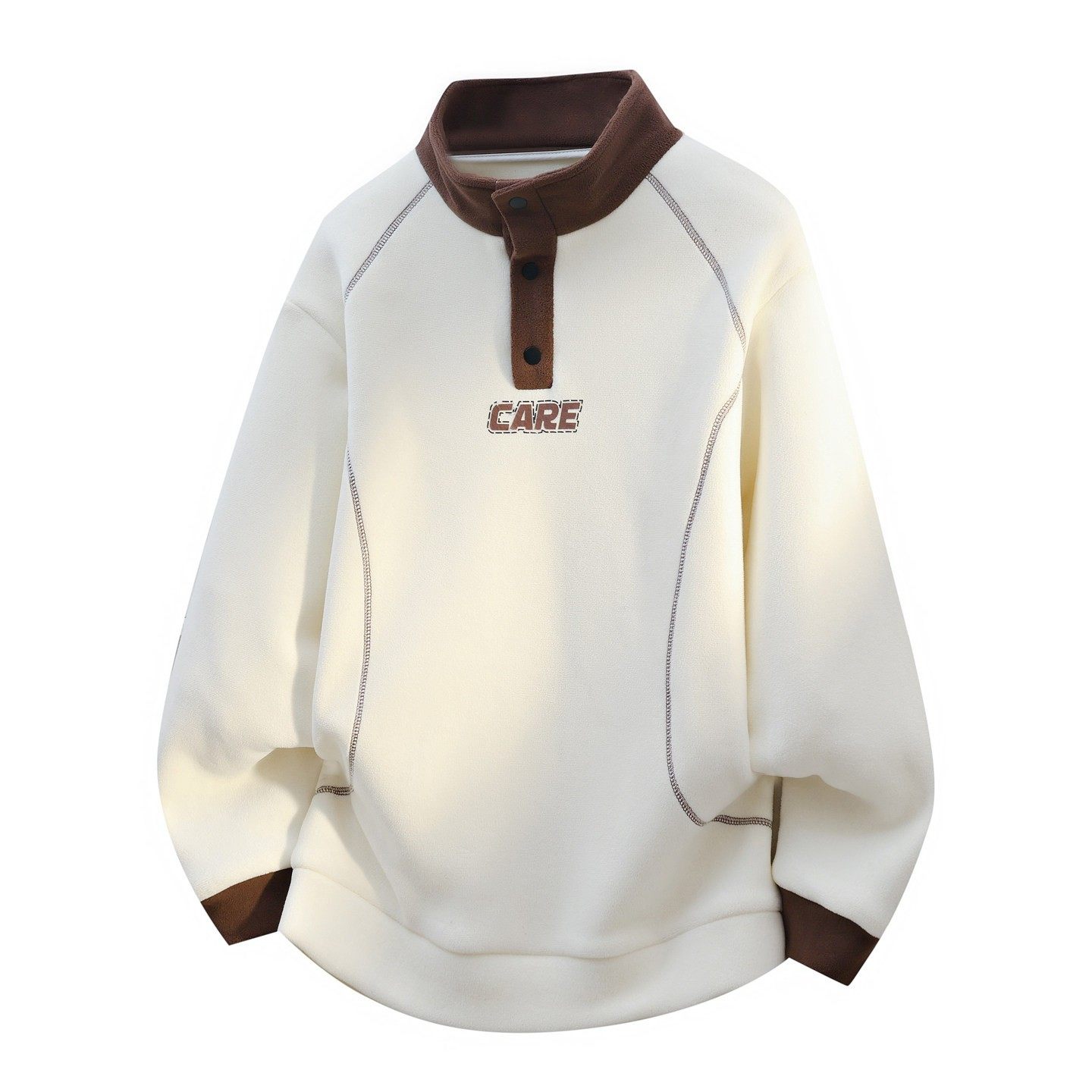 青少年加绒加厚运动风休闲宽松秋冬季立领男生奥粒绒保暖长袖卫衣,运动服/休闲服装,跑步套装,淘宝优惠券,粉丝福利购,淘宝优惠卷