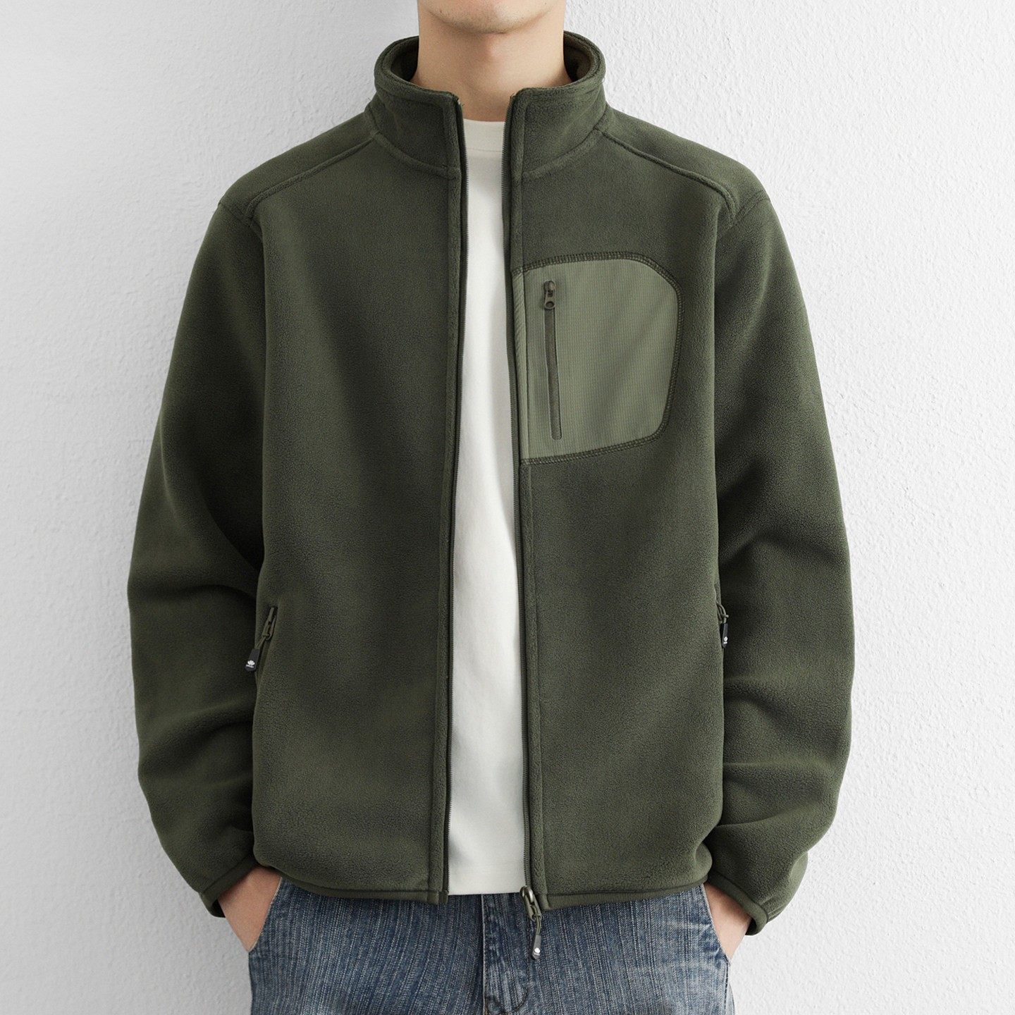 高级感摇粒绒外套男秋冬季2025新款户外双面抓绒加厚保暖立领夹克,户外/登山/野营/旅行用品,作训外套/套装/野战套装,淘宝优惠券,粉丝福利购,淘宝优惠卷