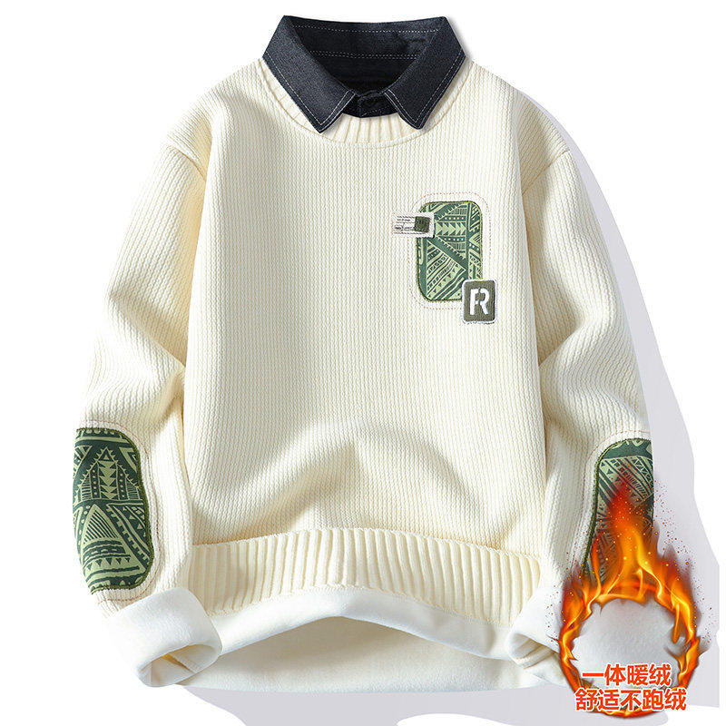 秋冬季假两件衬衫领毛衣男高中初中学生青少年加绒打底针织衫上衣,运动/瑜伽/健身/球迷用品,篮球服,淘宝优惠券,粉丝福利购,淘宝优惠卷