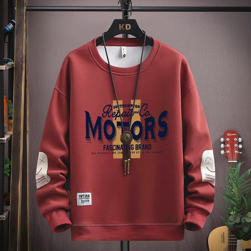 春秋季纯棉卫衣男孩12-15岁初中学生13潮流帅气14大童男装长袖t恤