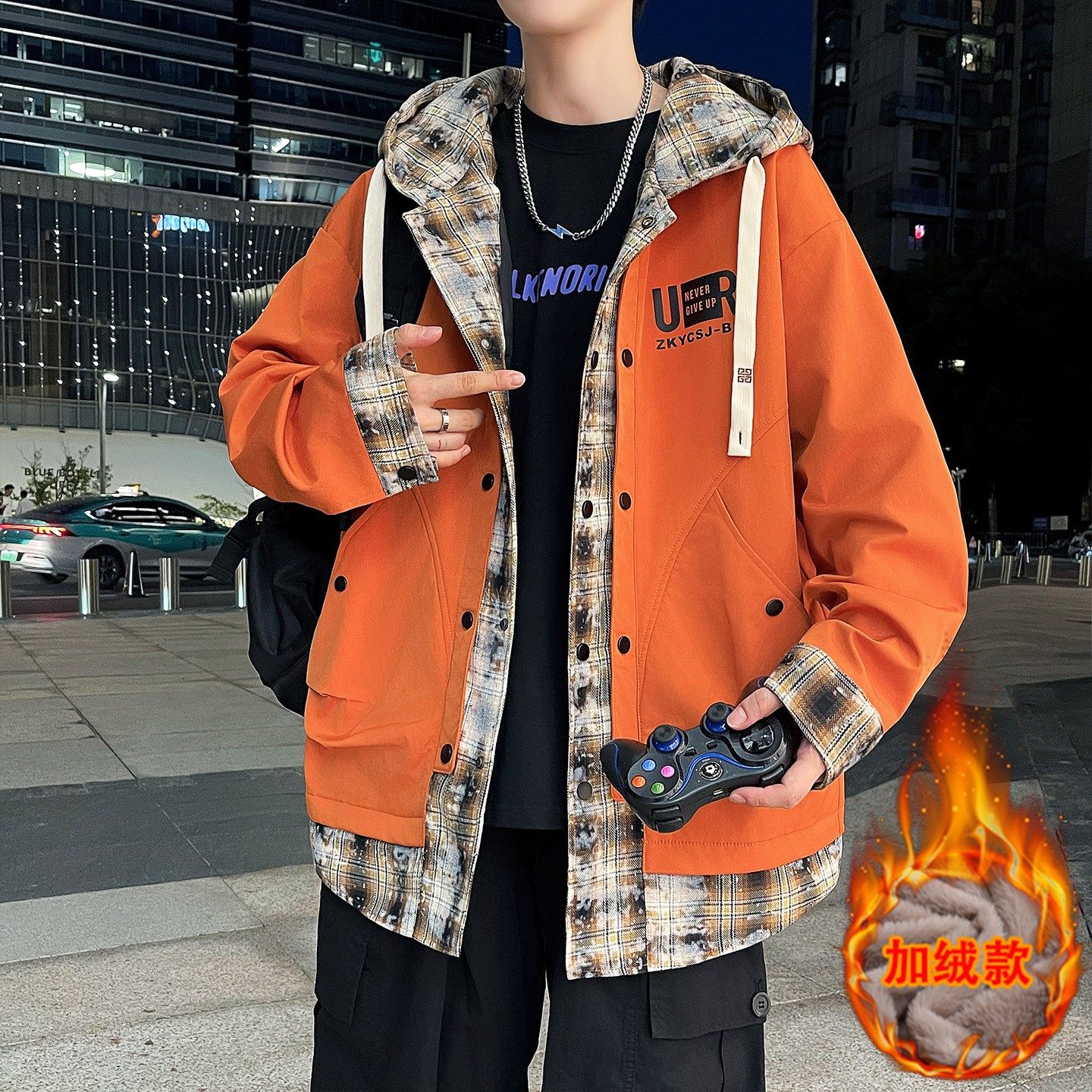 秋冬款加绒加厚外套男孩2025新款初中高中学生青少年大童夹克棉服,运动服/休闲服装,跑步套装,淘宝优惠券,粉丝福利购,淘宝优惠卷