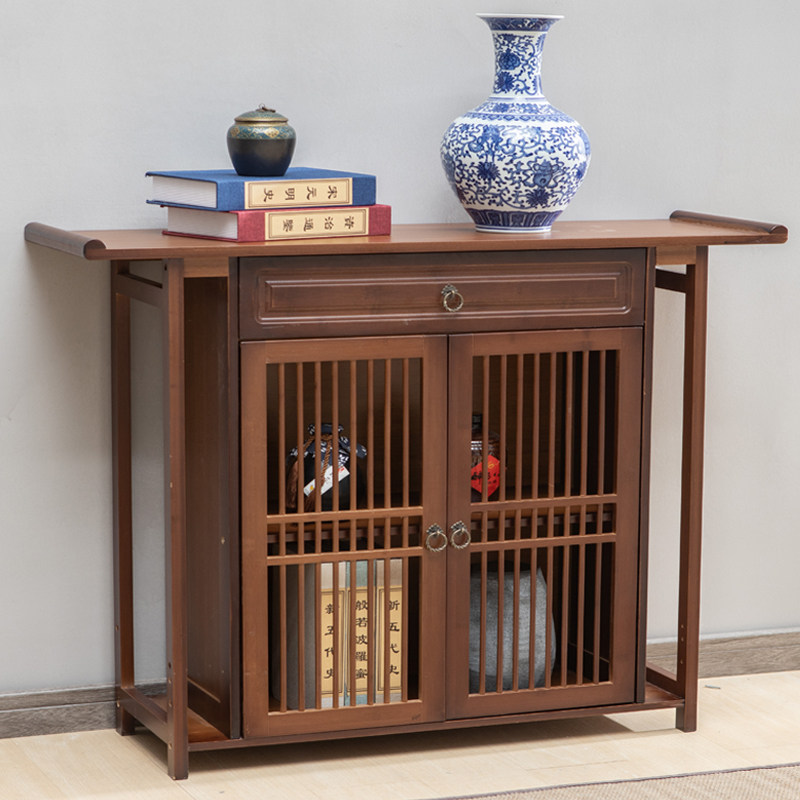 新中式玄关柜玄关小条案条桌端景台柜窄长条供桌条几桌子靠墙家用