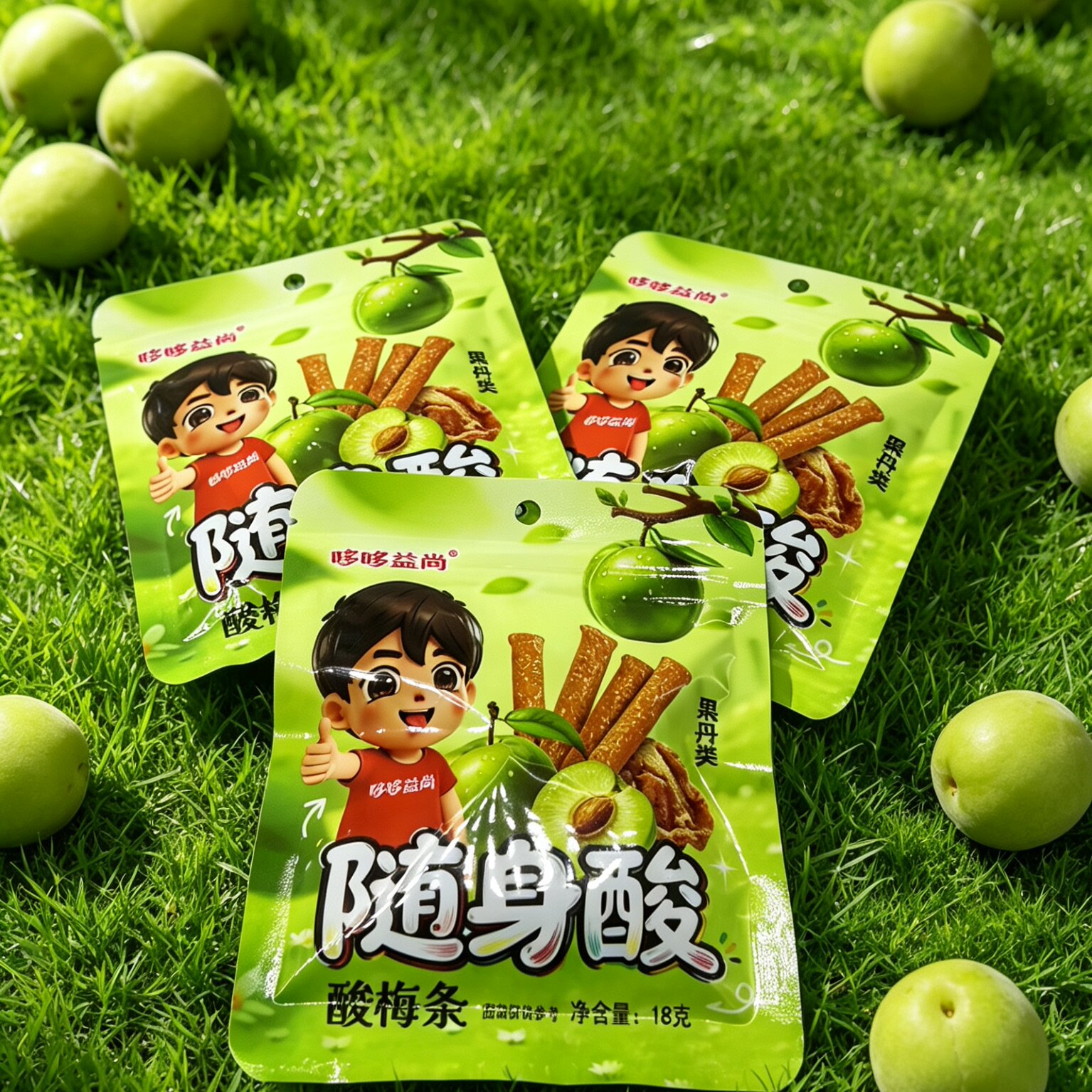 【新品】哆哆益尚青梅条随身酸梅条话梅原味陈皮梅条儿童解馋零食