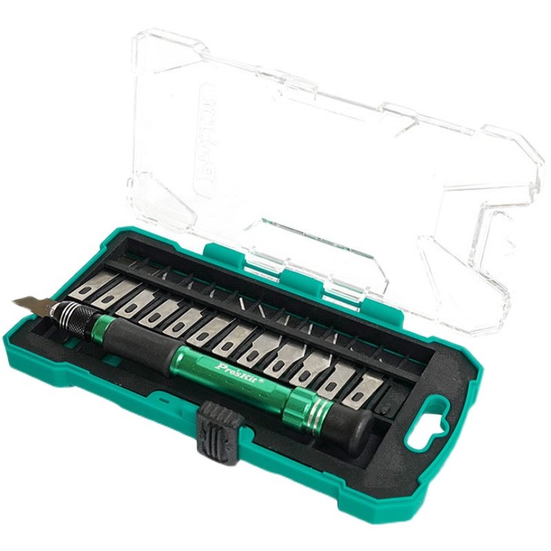 宝工(ProsKit)PD-398 14件套橡皮雕刻刀手机保护膜刻刀笔刀