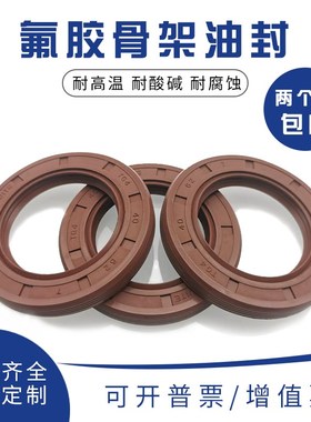 氟胶骨架油封9*19/20/22/24/25/26/29*30*5/7耐高温耐酸碱耐腐蚀