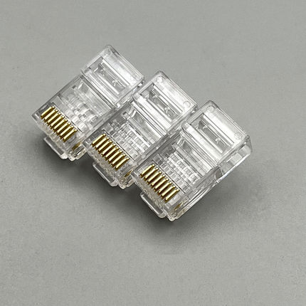 RJ45六类水晶头1000个/包CAT6类水晶头超五类六类千兆网络水晶头