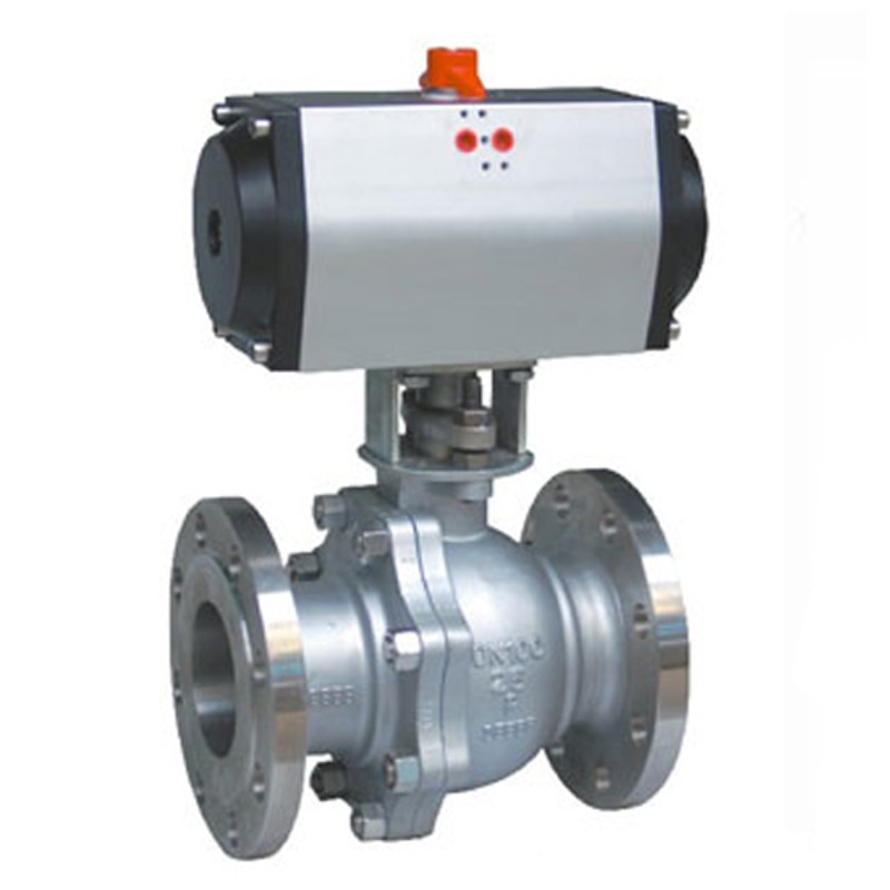 气动不锈钢法兰球阀 DN15 20 25 32 40 50 65 80 100 125 150 200