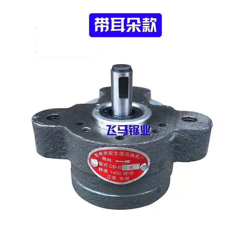 4028锯床液压油泵CB-B4/B6齿轮泵常州宏志液压油泵厂锯力煌晨龙