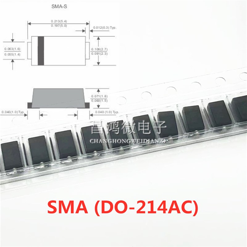 SS52 SS110 SS210 S220 SS310 SS510贴片肖特基二极管SMA SMB SMC
