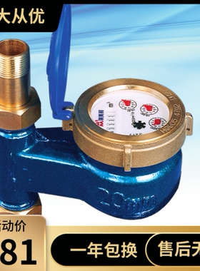 埃美柯 080 旋翼立式干式水表(铜壳)DN15 20 25