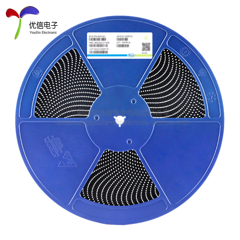 全新原装 SK810C SMC 100V/8A 贴片肖特基二极管(5只)