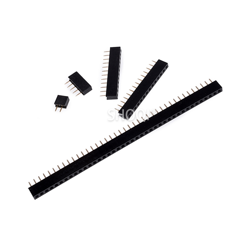 单排母2.0mm间距 直针脚单排母座排针座1*2P3P4P5P7P8P-40p(10条)