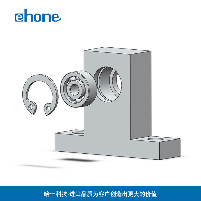 T型立式轴承座e 固定座带座轴承孔径20 6804 6904 6004 6204BGHKB