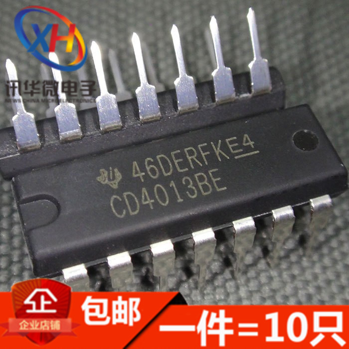 CD4013BE CD4013BD HEF4013BP正反器TC4013BP DIP14 从D型正反器