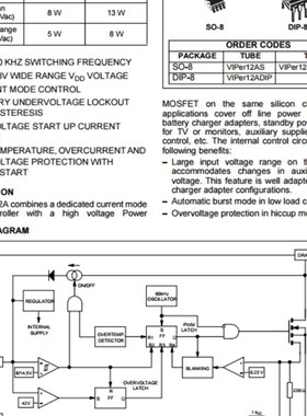 VIPer12A 电磁炉电源管理IC芯片 直插8脚 VIP22A VIPer22A 包邮